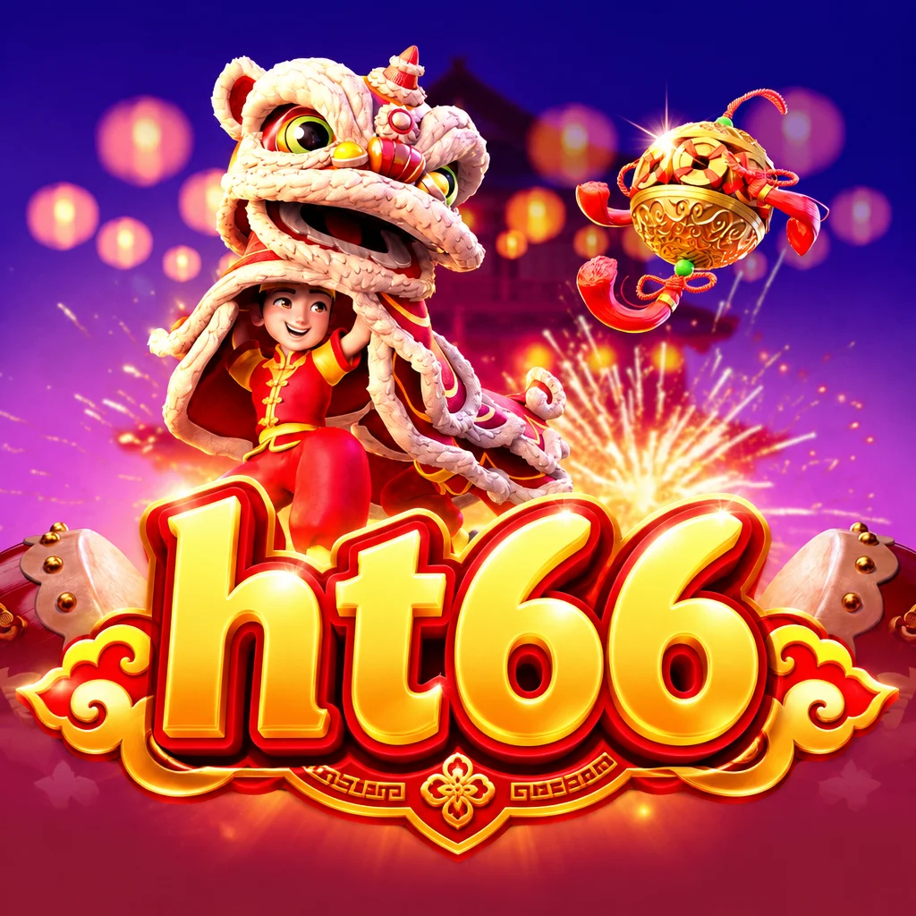 ht66 Prosperity Lion menampilkan atraksi tarian singa barongsai tradisional pembawa keberuntungan